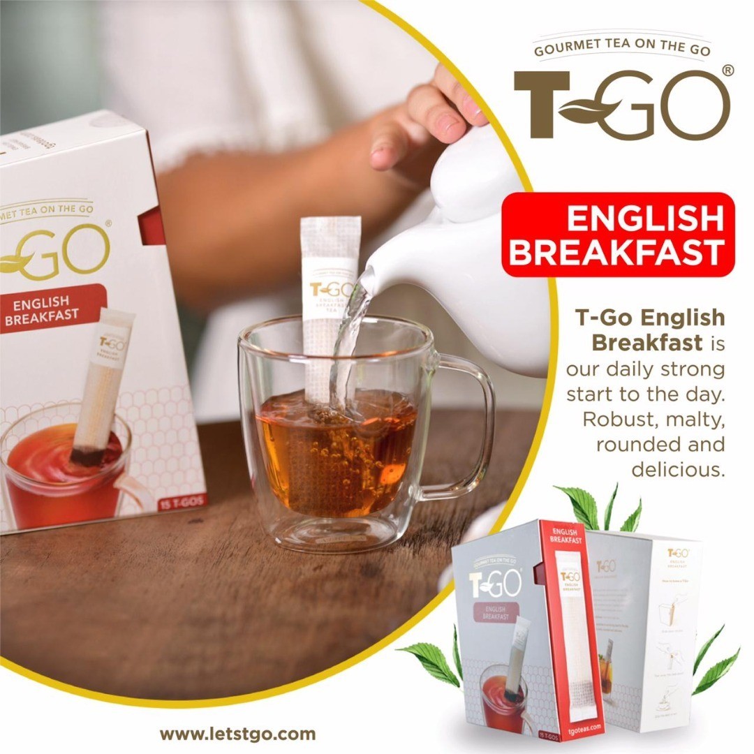 T-GO English Breakfast Tea (15 Tea Bags)