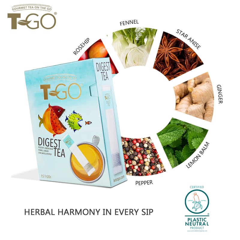 T-GO Digest Tea (15 Tea Bags)