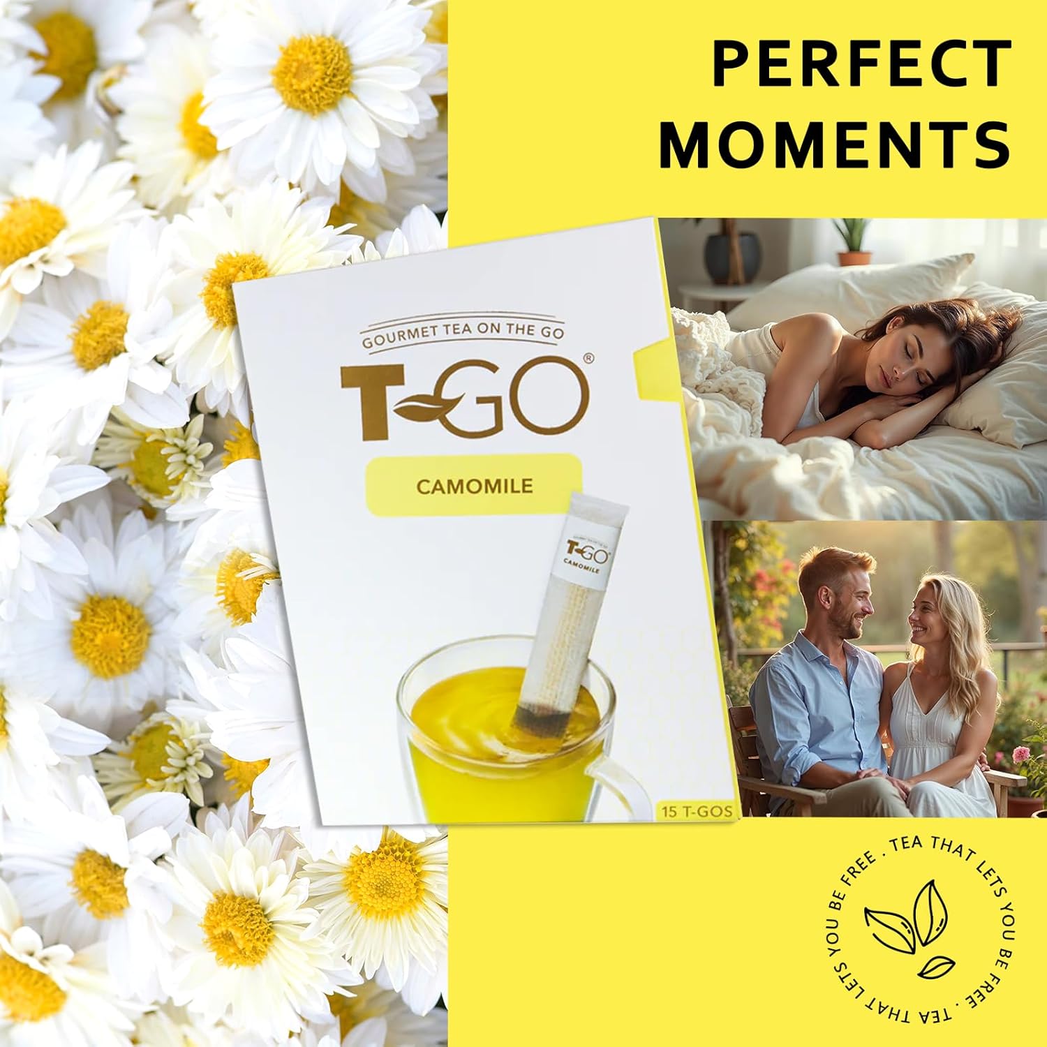 T-GO  Camomile Tea (15 Tea Bags)