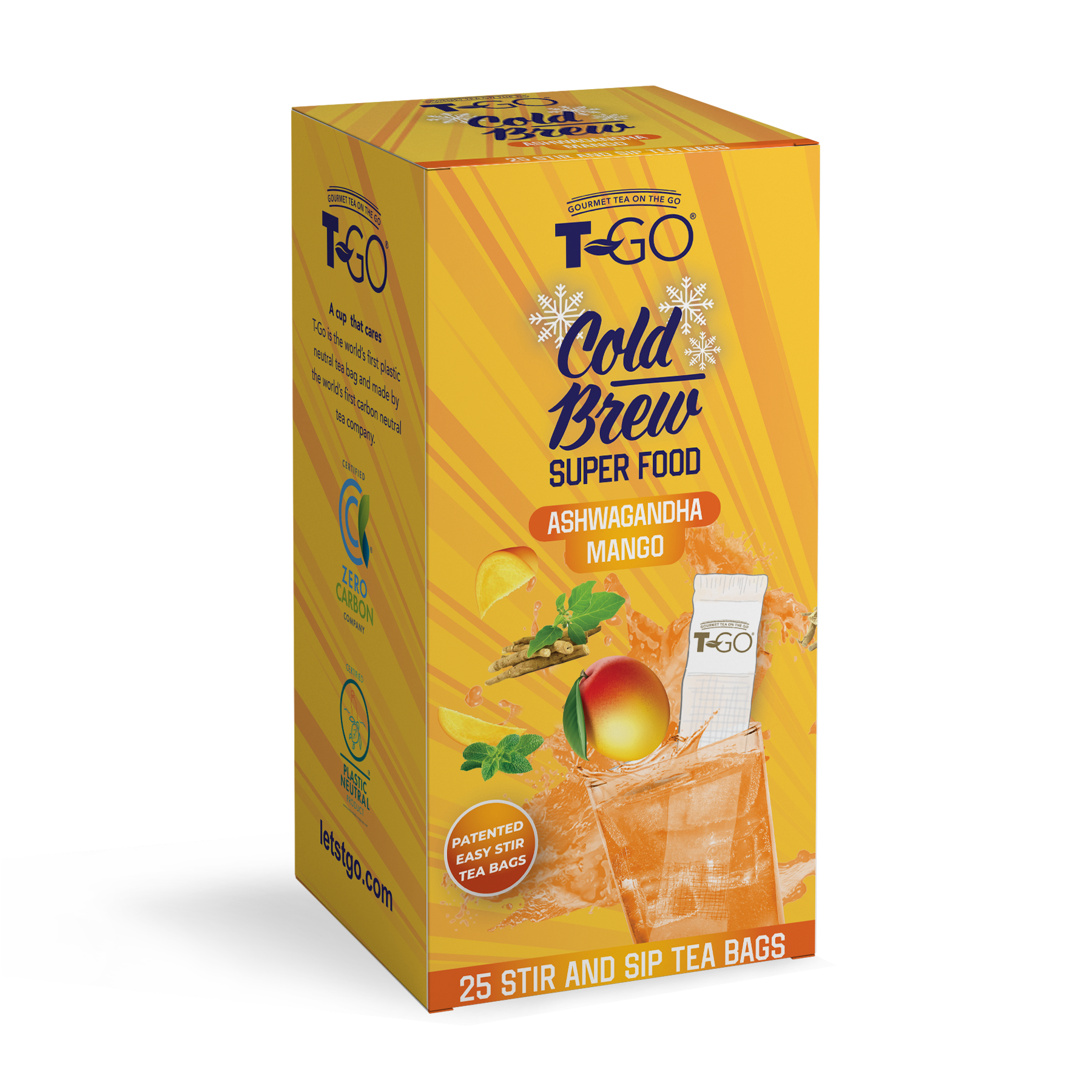 Ashwagandha Mango Cold Brew (25 Tea Bags)