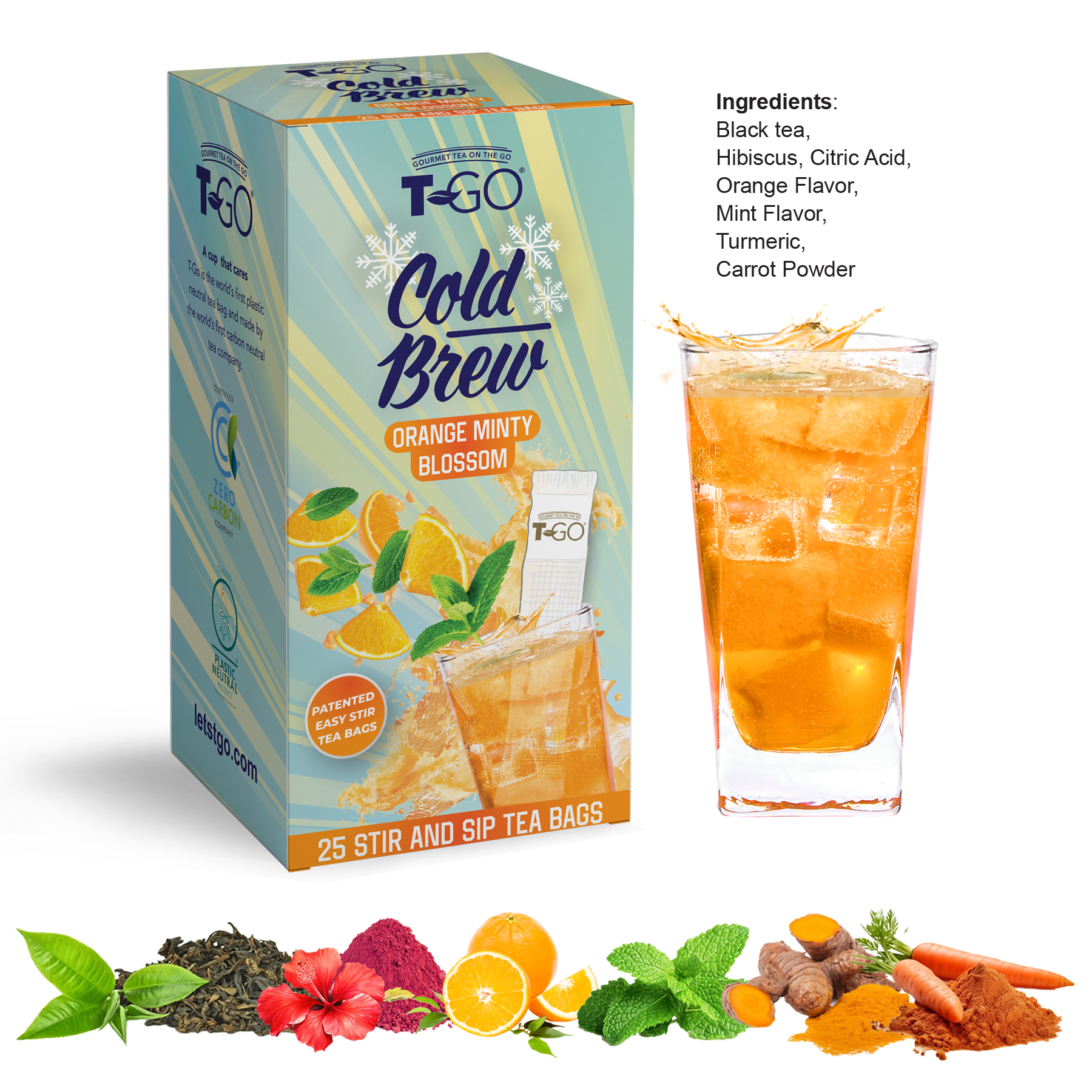 Orange Minty Blossom Cold Brew (25 Tea Bags)