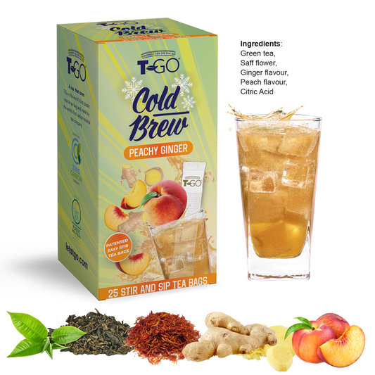 Peachy Ginger Cold Brew (25 Tea Bags)