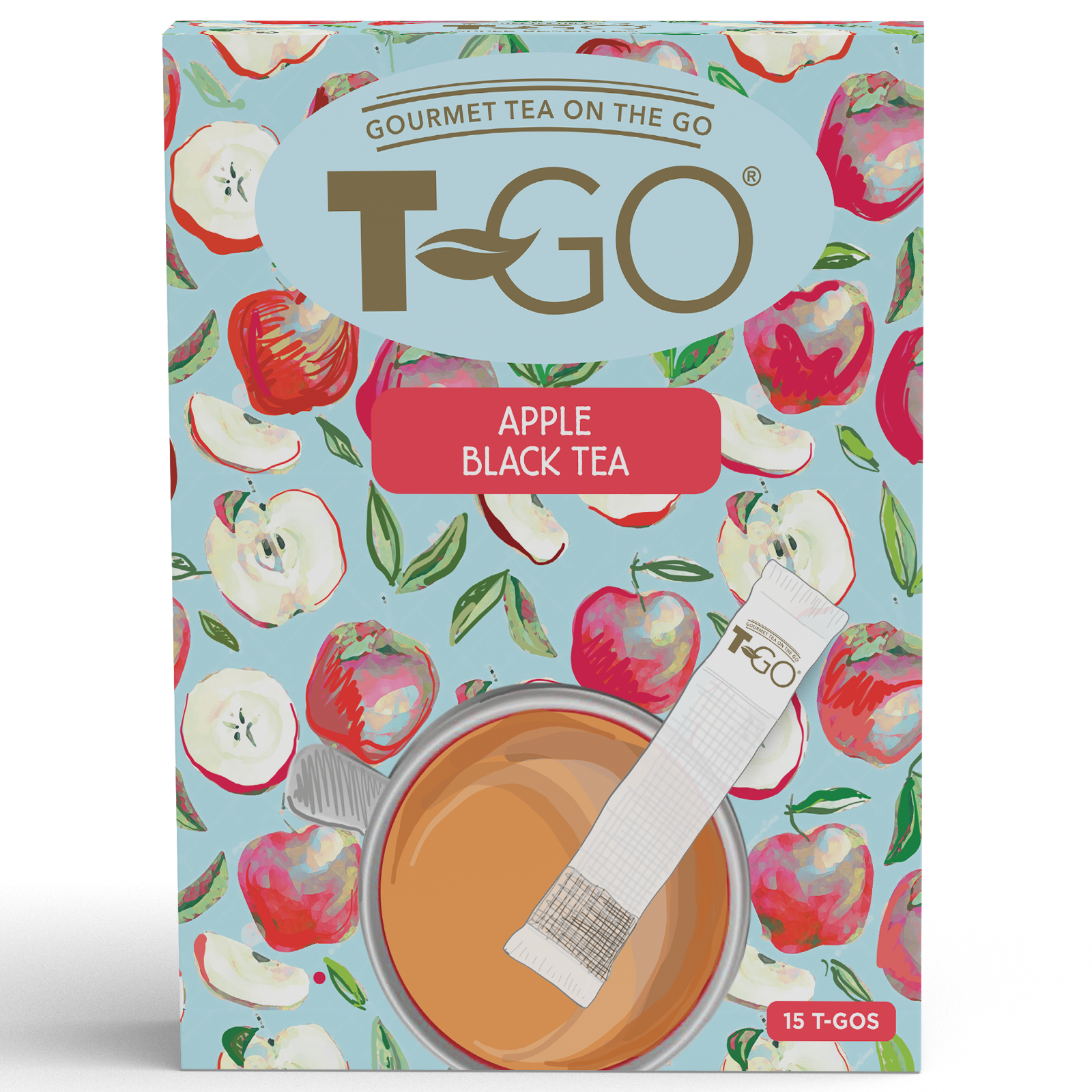 T-GO Apple Tea (15 Tea Bags)