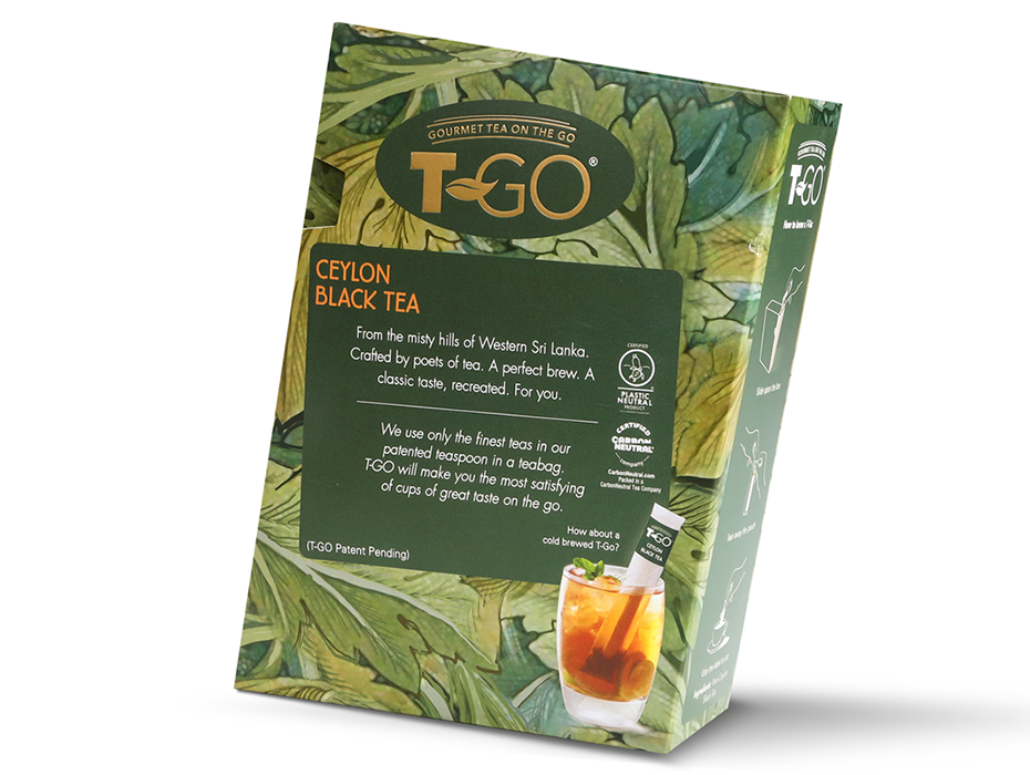 Ceylon Black Tea Pack with production label