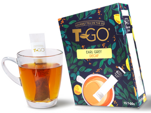 Earl Grey Decaf in Cup with TGO Pack